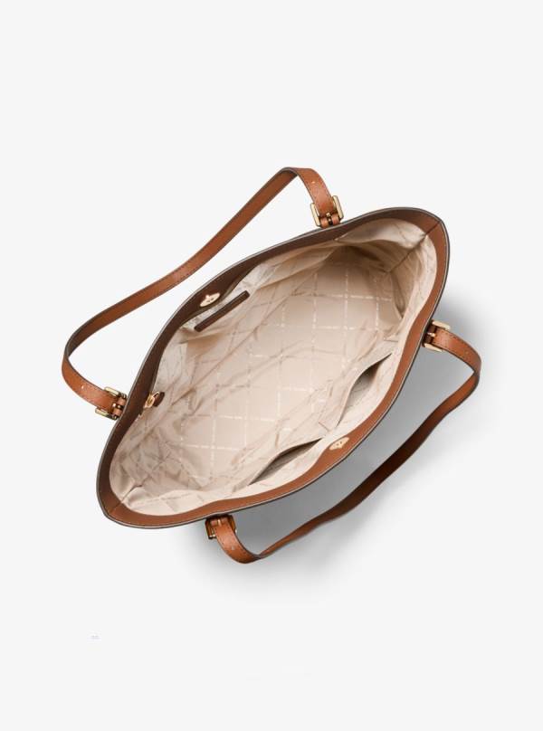 Damske Prenosná Taška Michael Kors Megan Large Saffiano Leather Hnede - Kabelky Michael Kors Akcia | FGYBE-9560